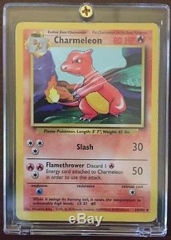 RARE MINT CHARMANDER 46/102 + CHARMELEON 24/102 Base Set 1999 Pokemon Cards