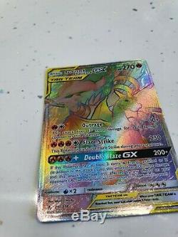 Rainbow Rare Reshiram & Charizard Gx 217/214 tag team Pokemon Card