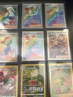 Rainbow rare pokemon cards lot, character rares, waifu cards etc