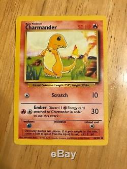 Rare 1995 Charmander Basic Pokemon card