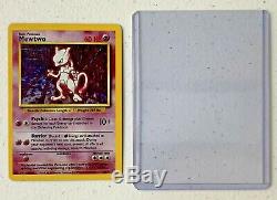 Rare! 1999 Mewtwo Original Wizards Pokemon Card Holographic Hologram #10/102 EX