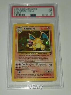 Rare Charizard Pokemon Card Holo PSA Near Mint Base Set 2 Foil 4/130 Original