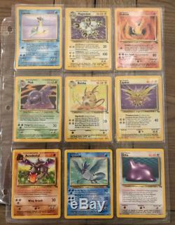 Rare Complete Pokemon Fossil Set Near Mint Condition 62/62 Original Cards