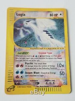 Rare Crystal Lugia MINT Holographic Pokemon Card Aquapolis Set 149/147 Holo