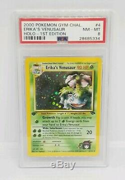 Rare First Edition Erika's Venusaur Gym Challenge Pokemon Card Holo PSA 1st Ed