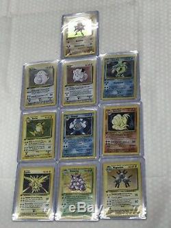 Rare German Pokemon Base Set 1st Edition Holo Foil Lot Of 10 Cards All Diff