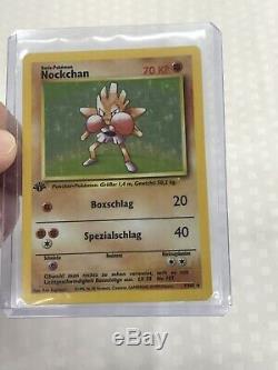 Rare German Pokemon Base Set 1st Edition Holo Foil Lot Of 10 Cards All Diff