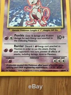 Rare Holo Foil Mewtwo Pokemon Card