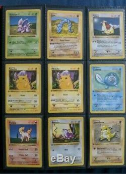 Rare Near Mint Complete 1st Edition Shadowless Base Set Cards 17-102 First Ed