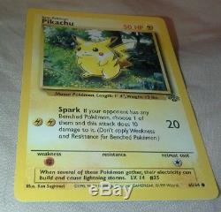 Rare Pikachu Pokemon Card Original 1995 Mint Condition 50 hp 60/64