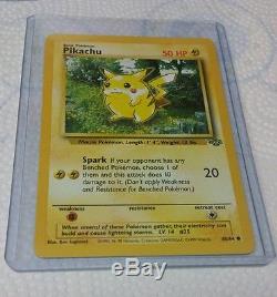 Rare Pikachu Pokemon Card mint Jungle edition ultra rare