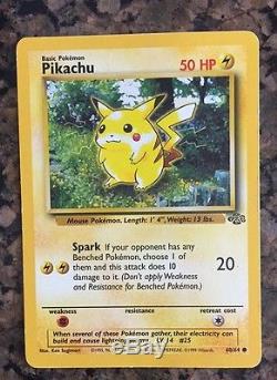 Rare Pikachu Pokemon Card ultra rare 60/64 1995 Trading Cards