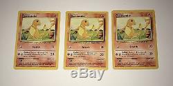 Rare Pokemon Cards Charmeleon 24/102 & Charmander 46/102 5 Card Bundle