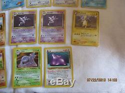 Rare Pokemon Cards Lot Of 20 1999 Holo 1st Ed Shadowless Most Near Mint