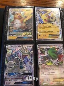 Rare Pokémon card collection and binder mostly ex and full art