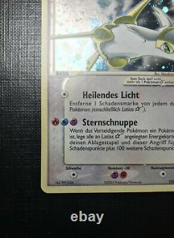 Rare Swirl Latias Goldstar Gold Star Holo EX Deoxys Pokemon Card Mint PSA 9