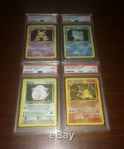 Rare Vintage Pokemon Complete Base Set PSA 9 MINT 1-16 Holos Original Cards