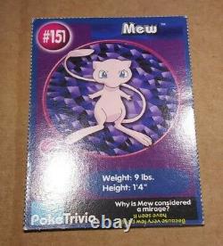 Rare90s Mew BK Kids Meal Pokemon The First Movie Meowth PokeTrivia Non-Holo Card