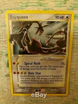 Rayquaza Gold Star Shiny 107/107 Ultra Rare Pokemon Card Ex Deoxys