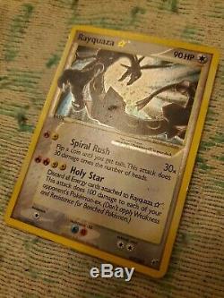 Rayquaza Gold Star Shiny 107/107 Ultra Rare Pokemon Card Ex Deoxys