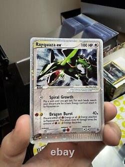 Rayquaza ex 97/97 Ultra Rare Holo SWIRL EX Dragon Pokémon Card