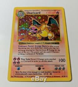 SHADOWLESS CHARIZARD 4/102 Holo Foil Rare Base Set Pokemon Card