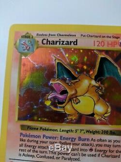 SHADOWLESS CHARIZARD 4/102 Holo Foil Rare Base Set Pokemon Card