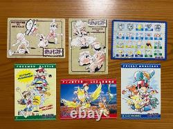 SR! 1996 Pokemon Jumbo Card Carddass Full Set of 6- Ken Sugimori Bandai Japan