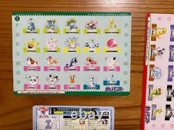 SR! 1996 Pokemon Jumbo Card Carddass Full Set of 6- Ken Sugimori Bandai Japan