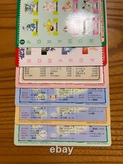 SR! 1996 Pokemon Jumbo Card Carddass Full Set of 6- Ken Sugimori Bandai Japan