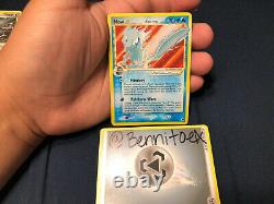 Secret Rare Holo Gold Star Rayquaza & Gold Star Shiny Mew(MP) Pokemon Cards