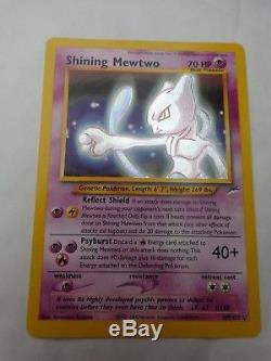 Secret Rare Shining Mewtwo 109/105 Neo Destiny Set Pokemon Card Near Mint