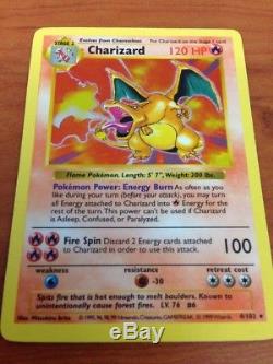 Shadowless Charizard 4/102 Holo Rare Base Set Pokemon Trading Card NM