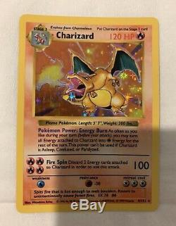 Shadowless Charizard Base Set 4/102 Near Mint Holo Rare Pokemon Card
