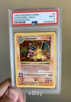 Shadowless Charizard PSA 9 Mint Rare Holo Graded Pokemon Card 1999 Base Set