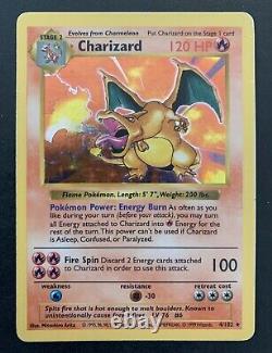 Shadowless Charizard WOTC 4/102 Holo Rare Pokemon Card