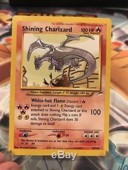 Shining Charizard 107/105 Neo Destiny Holo Ultra Rare Pokemon Card NM/M