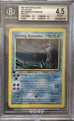 Shining Gyarados 1st Edition Holo #65 BGS 4.5 2001 Pokemon Neo Revelation