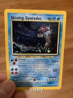Shining Gyarados Neo Revelation Holo Secret Rare 65/64 Pokemon Card Holo Bleed