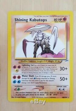 Shining Kabutops (108/105) Neo Destinty Secret Rare HOLO Pokemon Card Mint