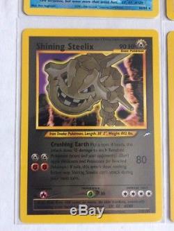 Shining Pokémon 4 Card Lot Steelix Celebi Magikarp Noctowl Secret rare unplayed
