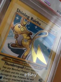 Shining Raichu 111/105 PSA Graded 9 Neo Destiny SECRET RARE Pokémon Card