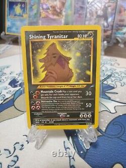 Shining Tyranitar Holo Neo Destiny Pokemon Card Secret Rare 113/105 WotC 2000