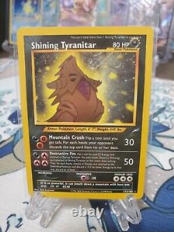 Shining Tyranitar Holo Neo Destiny Pokemon Card Secret Rare 113/105 WotC 2000