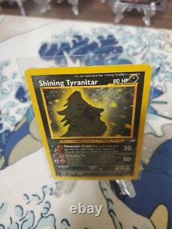 Shining Tyranitar Holo Neo Destiny Pokemon Card Secret Rare 113/105 WotC 2000