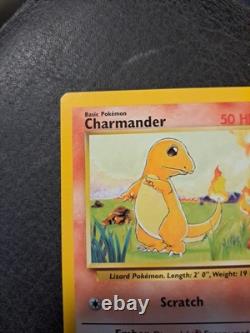 Super Rare Charmander Pokemon Card 1995 46/102 Scratch
