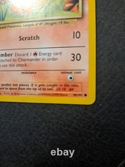 Super Rare Charmander Pokemon Card 1995 46/102 Scratch