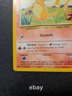 Super Rare Charmander Pokemon Card 1995 46/102 Scratch