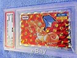 The First Pokemon Charizard 1995 Topsun Holo/ICE Blue Back PSA 10 Gem Mint + 006