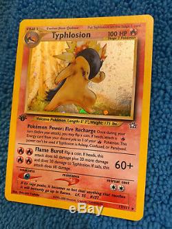 Typhlosion 17/111 1st Edition Neo Genesis Holo Rare Pokemon Card Near Mint